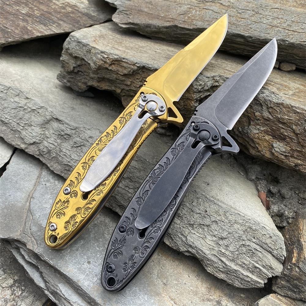 Fantastic Reindeer in the Mirror Folding Knife - Tophatter Daily Deals