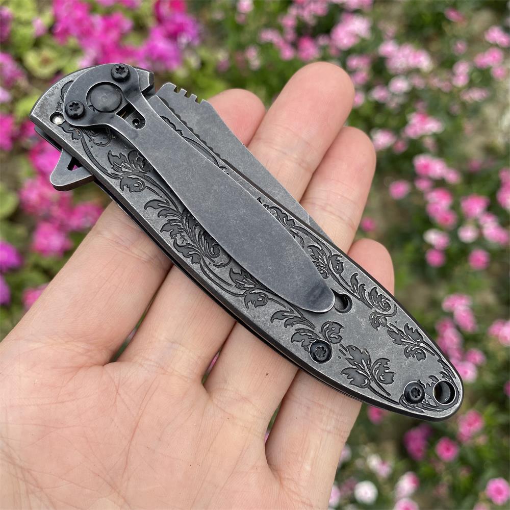 Fantastic Reindeer in the Mirror Folding Knife - Tophatter Daily Deals