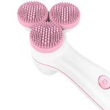 3D Smart Massage Cleanser Electric Cleanser Electric Silicone Facial Cleanser Pink 0 - Tophatter Daily Deals