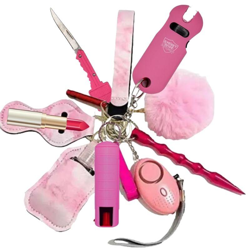Fight Fobs® Pink Cloud Self Defense Key Chain Gift Set Self-Defense Keychains - Tophatter Daily Deals