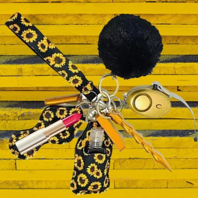 Fight Fobs® Sunflower Self Defense Key Chain Gift Set Basic Self-Defense Keychains - Tophatter Daily Deals