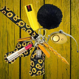 Fight Fobs® Sunflower Self Defense Key Chain Gift Set Plus (+Pepper Spray) Self-Defense Keychains - Tophatter Daily Deals