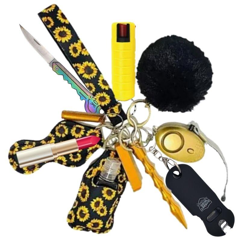 Fight Fobs® Sunflower Self Defense Key Chain Gift Set Self-Defense Keychains - Tophatter Daily Deals