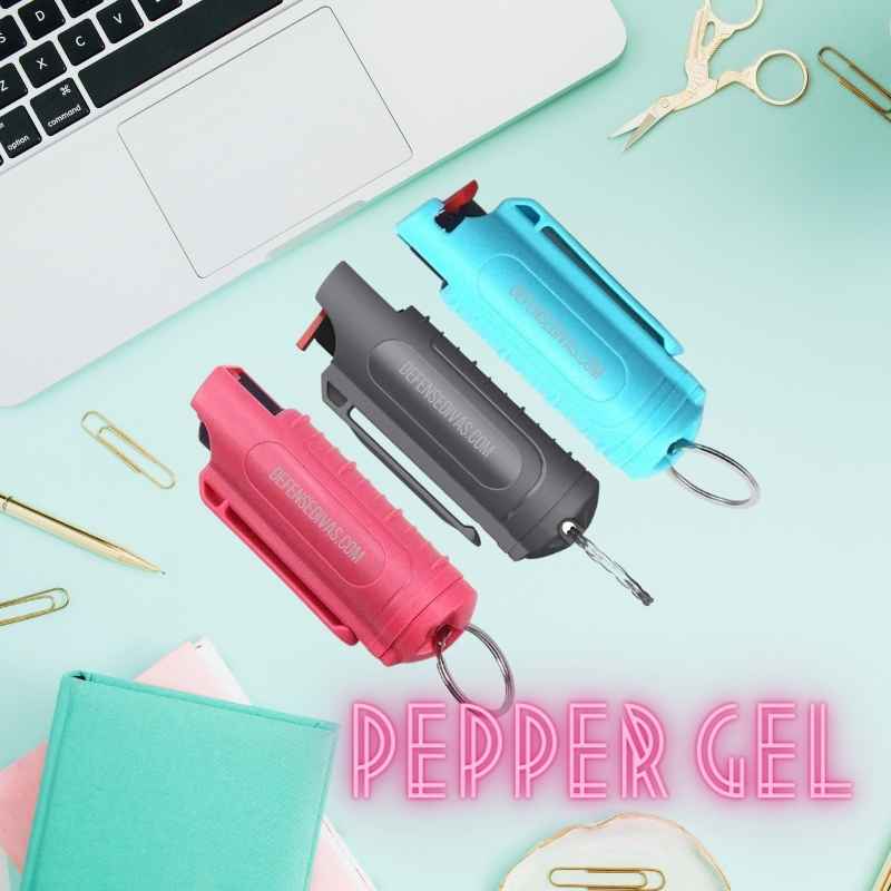 Tactical Pepper Gel 18% OC Personal Defense Keychain Pepper Spray - Tophatter Daily Deals