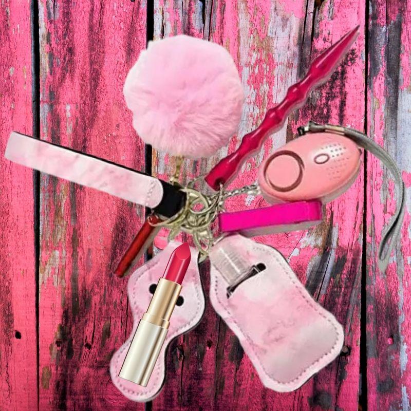 Fight Fobs® Pink Cloud Self Defense Key Chain Gift Set Basic Self-Defense Keychains - Tophatter Daily Deals