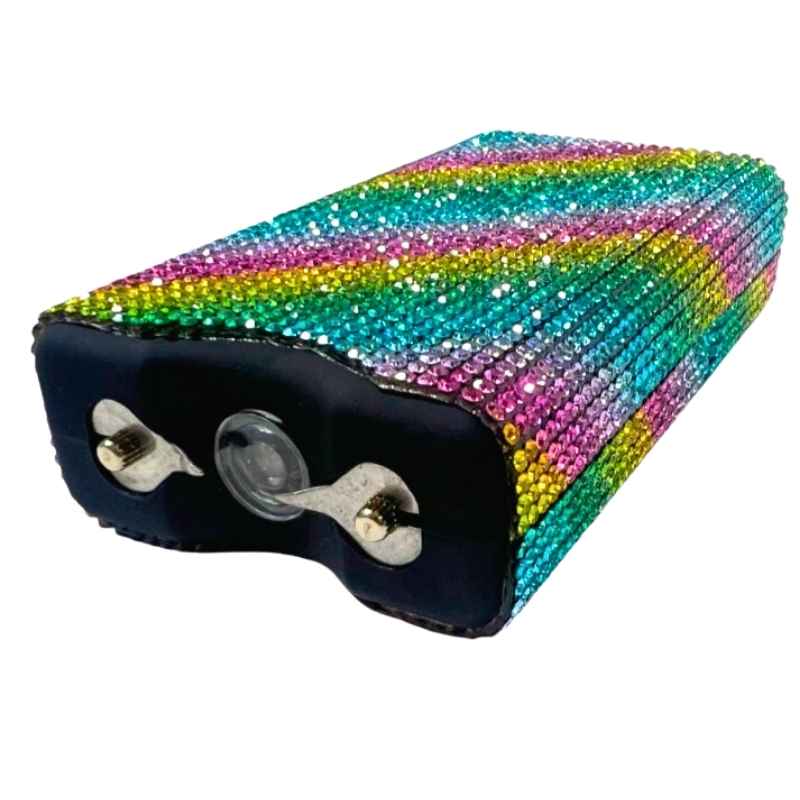 Rhinestone Rainbow 10 Million Volt Bling Stun Gun Stun Guns - Tophatter Daily Deals