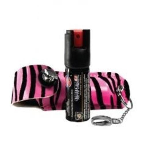 Streetwise 23% OC Super Strength Safari Fashion Model Pepper Sprays Pink & Black Pepper Spray - Tophatter Daily Deals