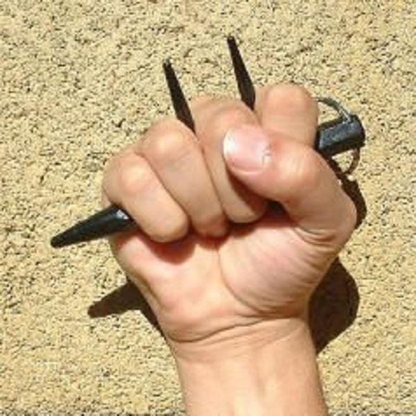 Pink Camoflauge Triple Pointed Solid Steel Kubotan Self Defense Key Chain Impact Self Defense - Tophatter Daily Deals