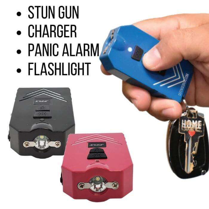 4N1 80,000,000 Stun Gun, Alarm, Power Bank & Flashlight Stun Guns - Tophatter Daily Deals