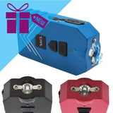 4N1 80,000,000 Stun Gun, Alarm, Power Bank & Flashlight Blue Stun Guns - Tophatter Daily Deals