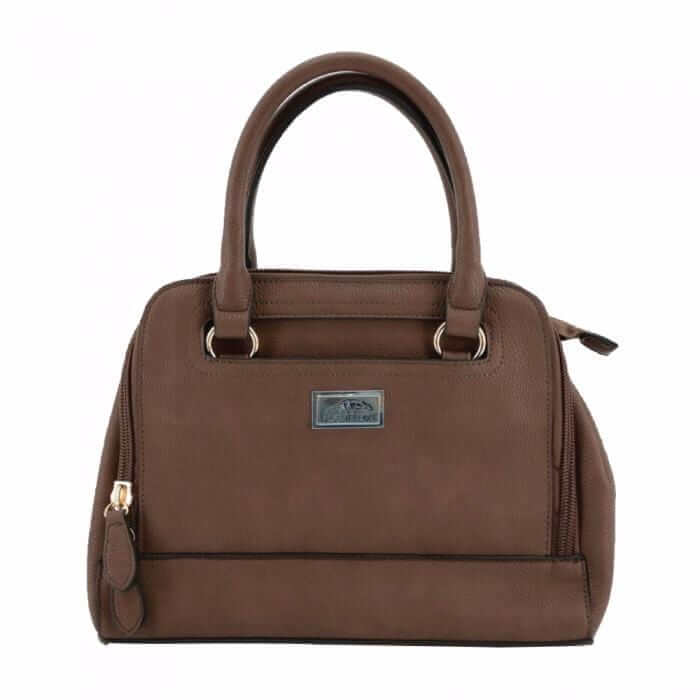 Belladonna Concealed Carry Purse Firearm Hangbag Mocha Handgun Purses - Tophatter Daily Deals