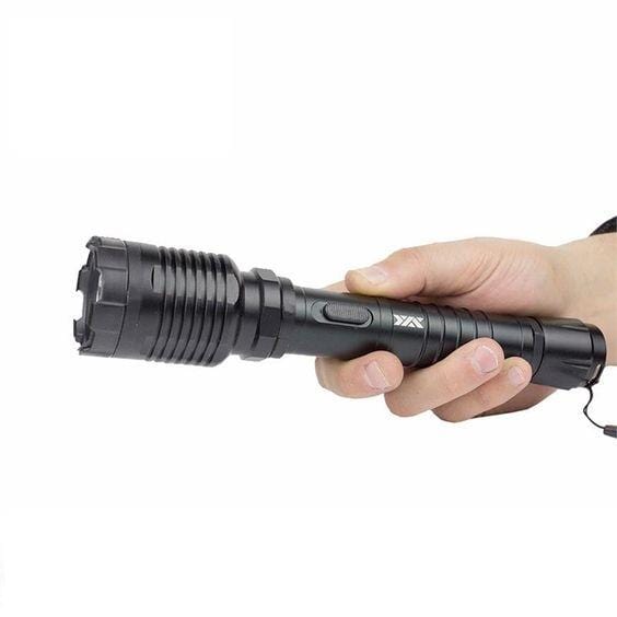 DNA Collecting Aluminum Self-Defense Stun Gun & Flashlight Combo Stun Guns - Tophatter Daily Deals