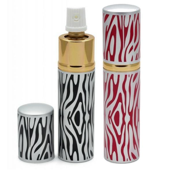 Zebra Animal Print Disguised Lipstick Pepper Spray Pepper Spray - Tophatter Daily Deals