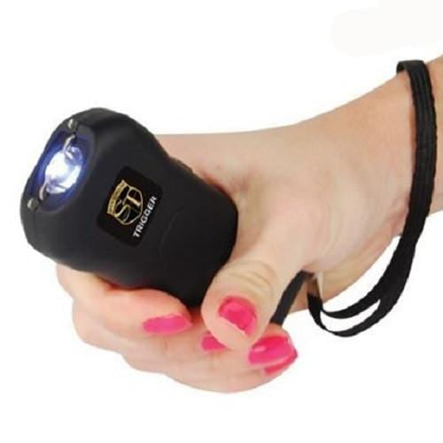 Trigger 18 Million Volt Stun Gun Flashlight Black Stun Guns - Tophatter Daily Deals