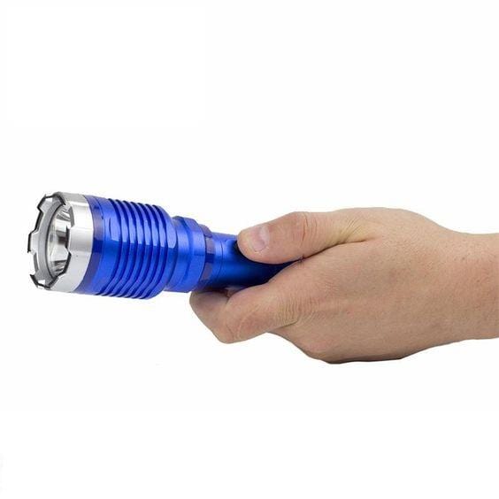 DNA Collecting Aluminum Self-Defense Stun Gun & Flashlight Combo Stun Guns - Tophatter Daily Deals
