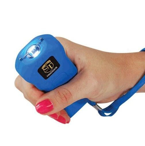 Trigger 18 Million Volt Stun Gun Flashlight Blue Stun Guns - Tophatter Daily Deals