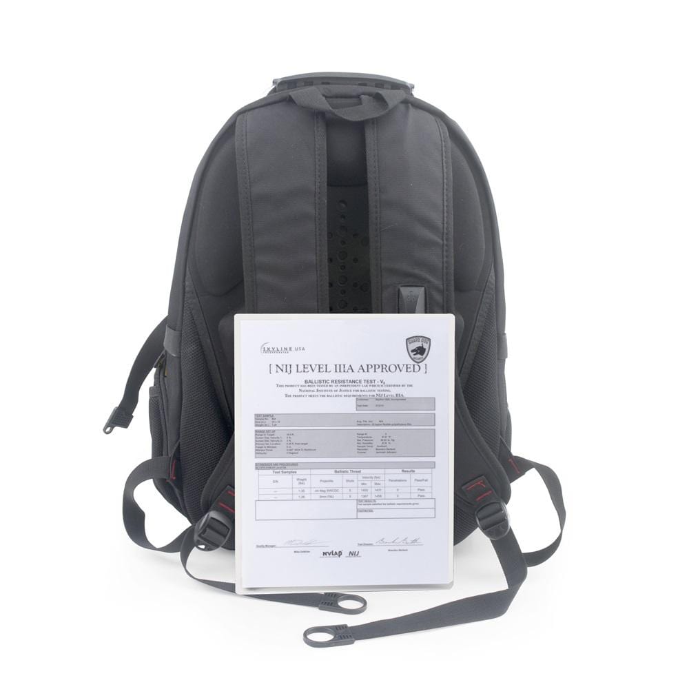 ProShield II Bulletproof Laptop Backpack - Black Bullet Blocker - Tophatter Daily Deals