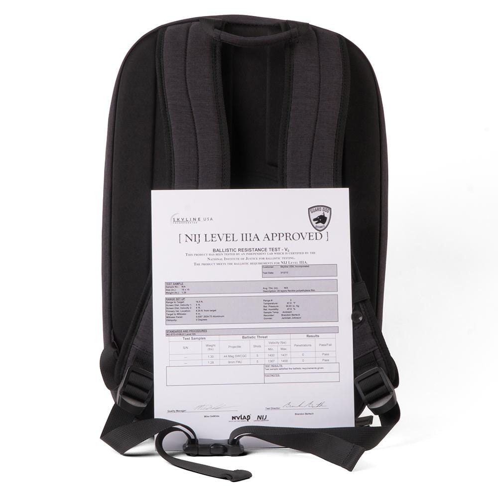 ProShield Smart Bulletproof Backpack + Charging Bank - Gray Bullet Blocker - Tophatter Daily Deals