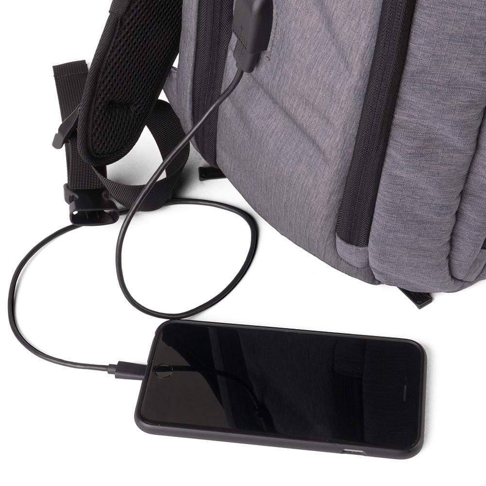 ProShield Smart Bulletproof Backpack + Charging Bank - Gray Bullet Blocker - Tophatter Daily Deals