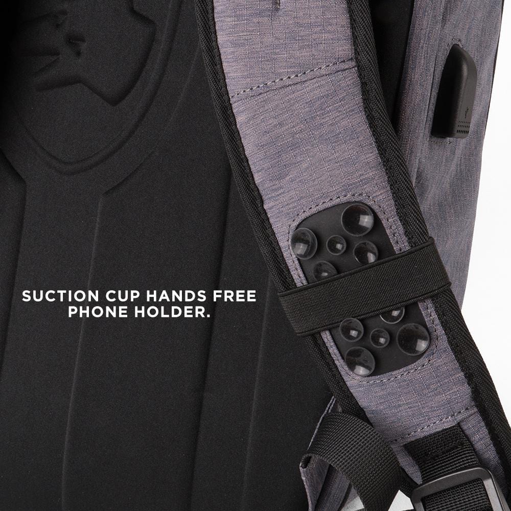 ProShield Smart Bulletproof Backpack + Charging Bank - Gray Bullet Blocker - Tophatter Daily Deals