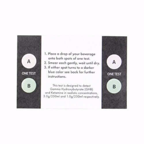 5 For $50 Date Rape Drug Test Kit Drink Guard Strips Campus Safety - Tophatter Daily Deals