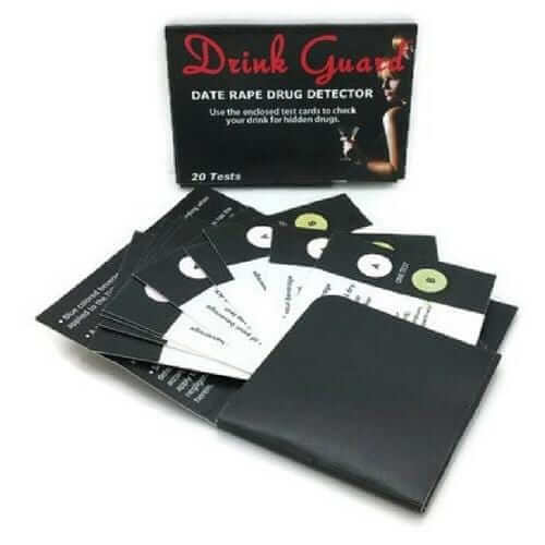 5 For $50 Date Rape Drug Test Kit Drink Guard Strips Campus Safety - Tophatter Daily Deals