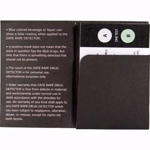 5 For $50 Date Rape Drug Test Kit Drink Guard Strips Campus Safety - Tophatter Daily Deals