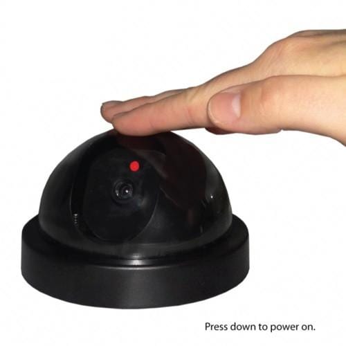 Dummy Dome Security Camera with Flashing LED Home Protection - Tophatter Daily Deals