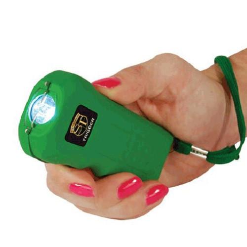 Trigger 18 Million Volt Stun Gun Flashlight Green Stun Guns - Tophatter Daily Deals