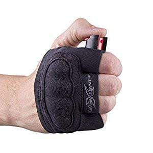 Active Lifestyle Jogging InstaFire Xtreme Pepper Spray & Knuckle Sleeve Black Pepper Spray - Tophatter Daily Deals