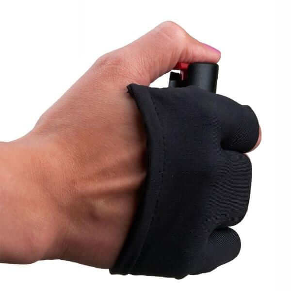 Active Lifestyle Runners InstaFire Pepper Spray Hand Sleeve Glove Black Pepper Spray - Tophatter Daily Deals