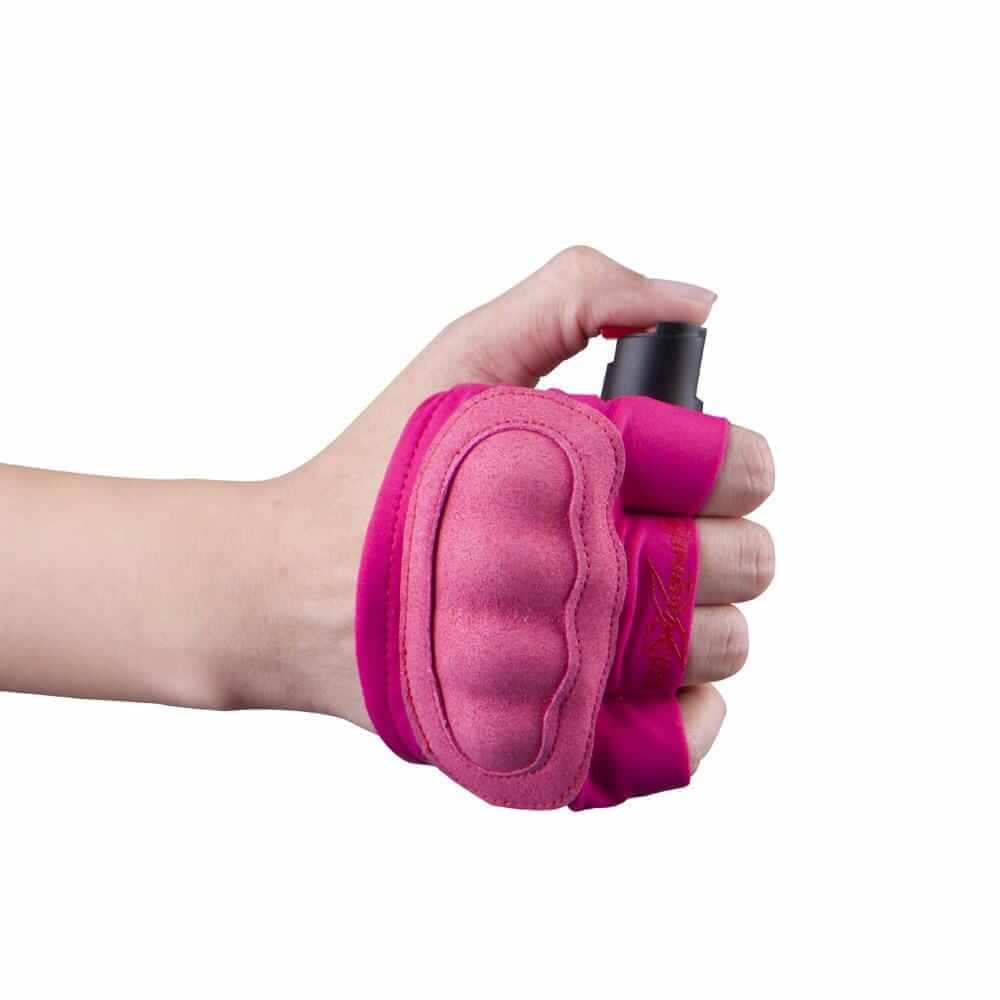 Active Lifestyle Jogging InstaFire Xtreme Pepper Spray & Knuckle Sleeve Pink Pepper Spray - Tophatter Daily Deals