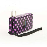25 Million Volt Black and Pink Polka Dot Stun Gun Stun Guns - Tophatter Daily Deals