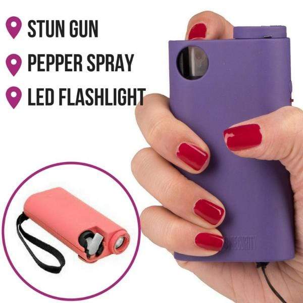 Olympian Pepper Spray AND Stun Gun AND Flashlight TRIPLE Protection Stun Guns - Tophatter Daily Deals