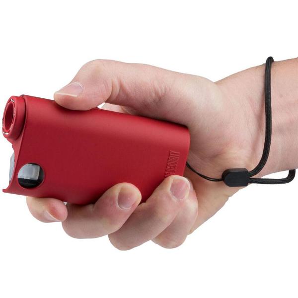 Olympian Pepper Spray AND Stun Gun AND Flashlight TRIPLE Protection Red Stun Guns - Tophatter Daily Deals