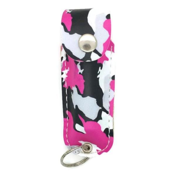 Pink Camouflage Police Strength 18 OC Pepper Spray Key Chain Pepper Spray - Tophatter Daily Deals