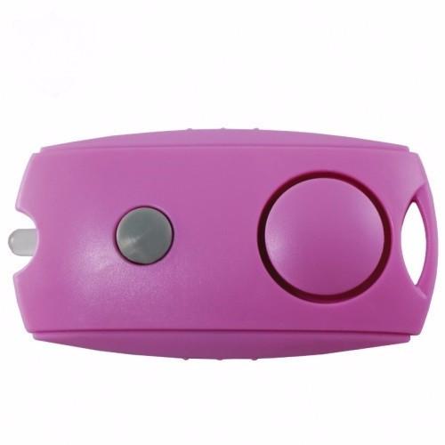 Squeeze Panic Alarm Personal Safety Flashlight Key Chain Belt Clip Pink Campus Safety - Tophatter Daily Deals