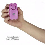 5 For $50 Pink Squeeze Panic Alarm Personal Safety Flashlight Key Chain Campus Safety - Tophatter Daily Deals