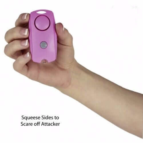 5 For $50 Pink Squeeze Panic Alarm Personal Safety Flashlight Key Chain Campus Safety - Tophatter Daily Deals