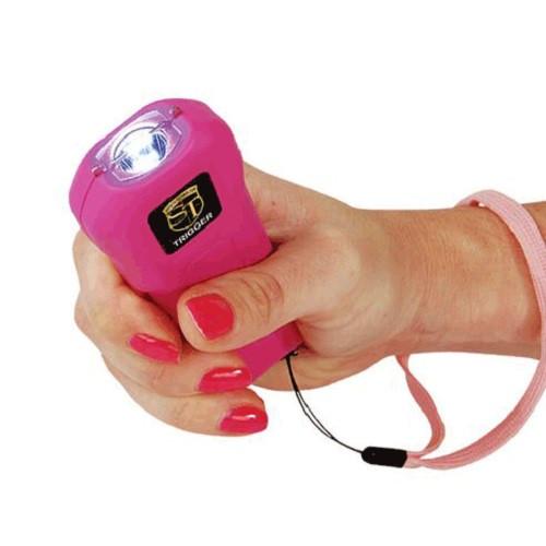 Trigger 18 Million Volt Stun Gun Flashlight Pink Stun Guns - Tophatter Daily Deals