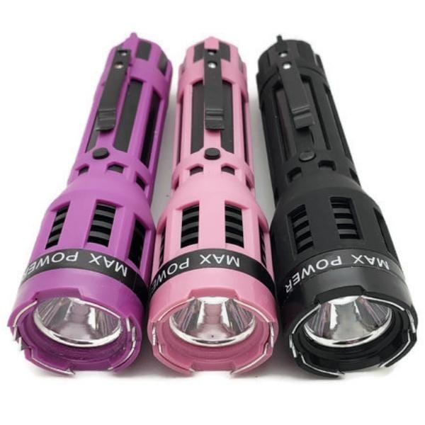 DNA Collecting Rubberized Grip Dual Flashlight Stun Gun Stun Guns - Tophatter Daily Deals