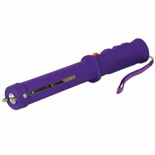 10 Million Volt Stun Baton Flashlight Stun Gun Combo Purple Stun Guns - Tophatter Daily Deals