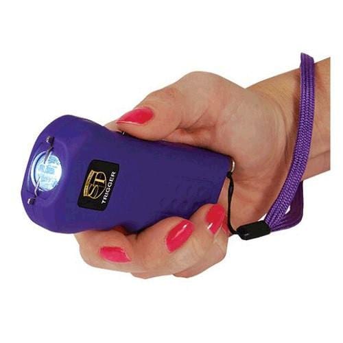 Trigger 18 Million Volt Stun Gun Flashlight Purple Stun Guns - Tophatter Daily Deals