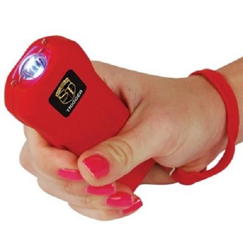 Trigger 18 Million Volt Stun Gun Flashlight Red Stun Guns - Tophatter Daily Deals