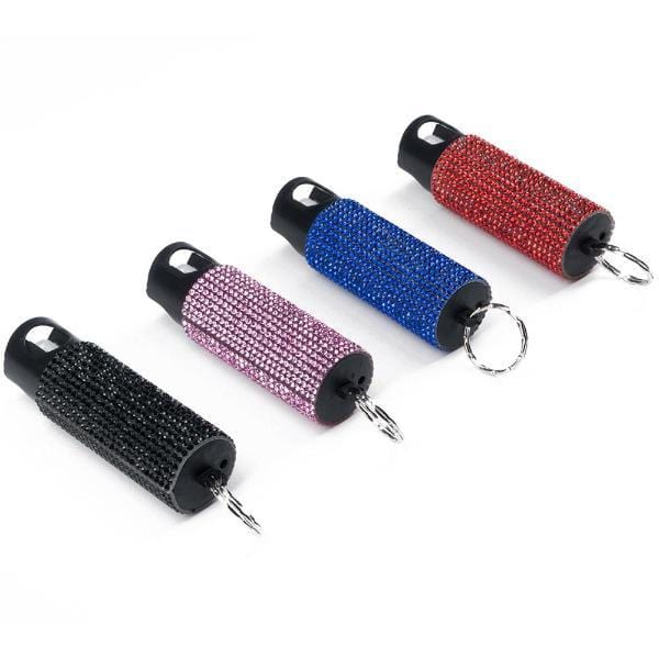 Rhinestone Bling It On Pepper Spray Self Defense Key Ring Pepper Spray - Tophatter Daily Deals