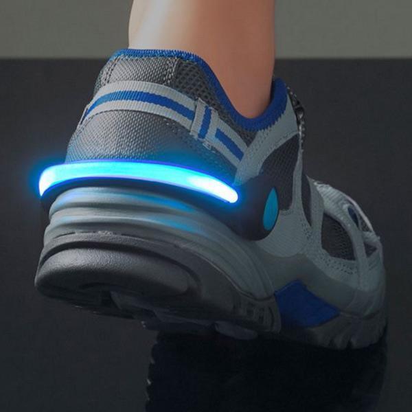 Safe Steps LED Clip On Shoe Lights for Runners Active Lifestyle Safety Child Safety - Tophatter Daily Deals