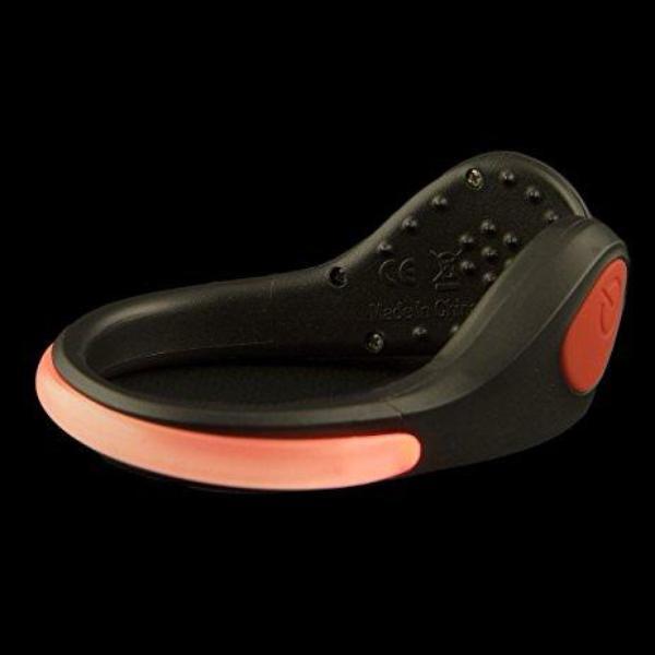 Safe Steps LED Clip On Shoe Lights for Runners Active Lifestyle Safety Red Child Safety - Tophatter Daily Deals