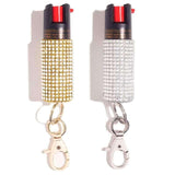Bling and Sting Rhinestone Pepper Spray Self Defense Key Ring Pepper Spray - Tophatter Daily Deals