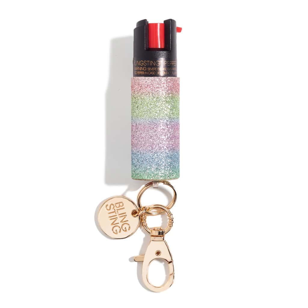 Rainbow Glow Pepper Spray Self Defense Key Ring Pepper Spray - Tophatter Daily Deals