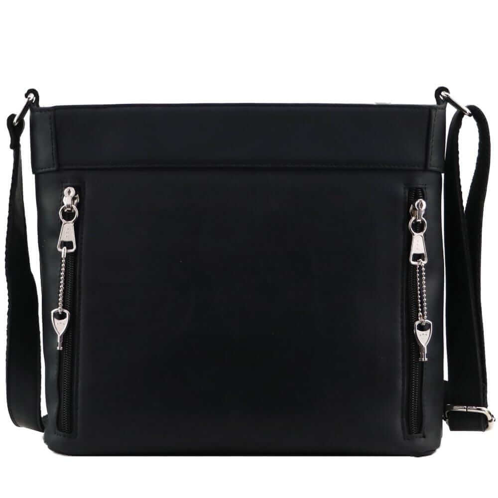 Concealed Carry Delaney Leather Crossbody Lockable CCW Bag Handgun Purses - Tophatter Daily Deals